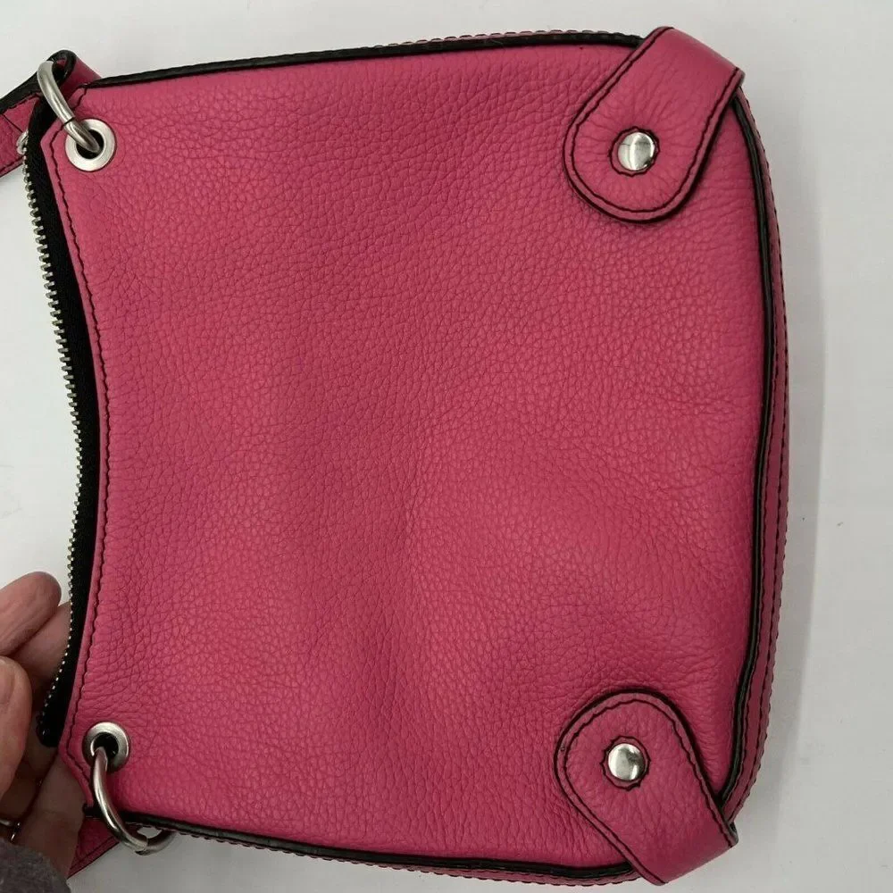 Danier Pink Leather crossbody women’s handbag